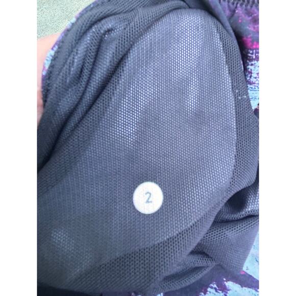 Lululemon Tranquil Crop Kara Blossom Multi/Black High Waist Cropped Pants Size 2 - Picture 10 of 10